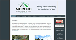 Desktop Screenshot of morenoroofing.com